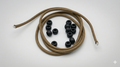 DIY Ranger Bead Kit - Tan Rope, Black Beads